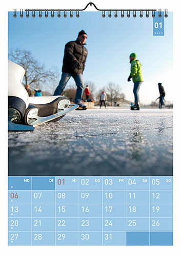Kalender Karlsruhe 2024 Kalenderblatt Januar: Günther-Klotz-Anlage